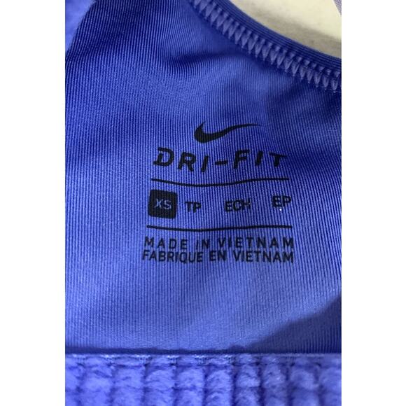 Nike Women’s XS Pro Swoosh Medium Sports Bra, Sapphire / Black - Picture 6 of 6